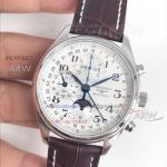 JF Factory Longines Master Moonphase Brown Leather Strap 7751 Automatic Watch